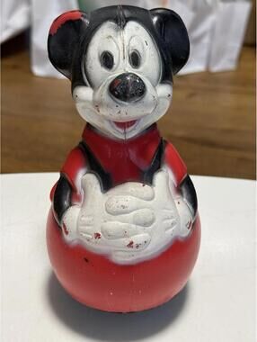Vintage MICKEY MOUSE 8" Weighted Wobbler